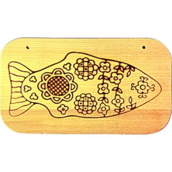 Доска с контуром под роспись "Рыбка" Д-477 (RNT)