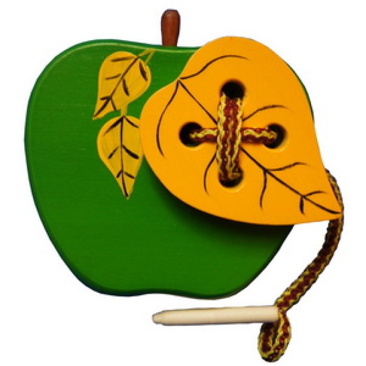 Шнуровка "Яблоко с листиком" краш. Ш-093 (RNT)