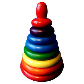 Пирамидка Радуга 8 дет. Д-512 (RNT)