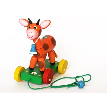 Климо. С32 Каталка "Бычок" (дерево)