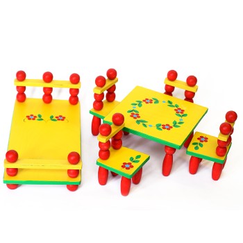 Климо. С13 Кукольный гарнитур (дерево)