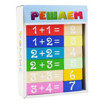 Логический игровой набор. Томик "Учимся играя" "Решаем" 36 дет.арт.1-86 /14