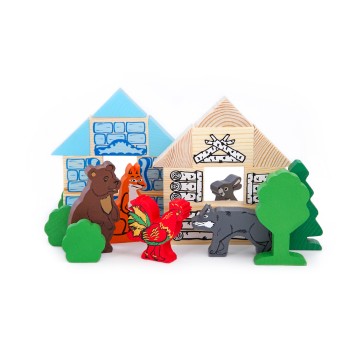 Конструктор Томик "Зайкина избушка" арт.4534-4 /12