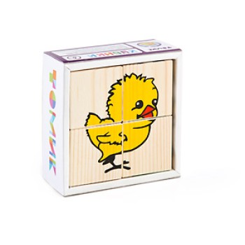 Кубики Томик 4 эл. "Животные" арт.3333-1 /40