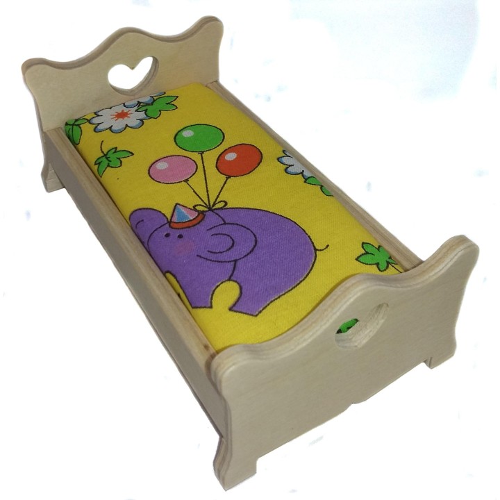 Альтаир. Кровать (сердечко) средняя арт.МК-010 (дерево)