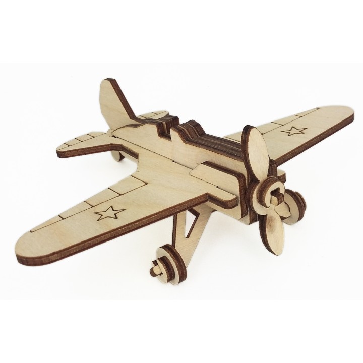 Альтаир. Игрушка-конструктор "Военный самолет И-16" арт.СДМ-11К