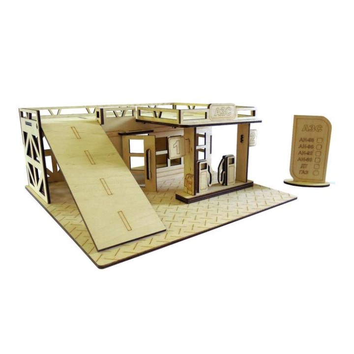 Альтаир. Игрушка-конструктор "Автозаправочная станция" арт. ДД-03