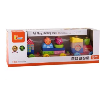 VIGA. 50089 Логический поезд на веревочке