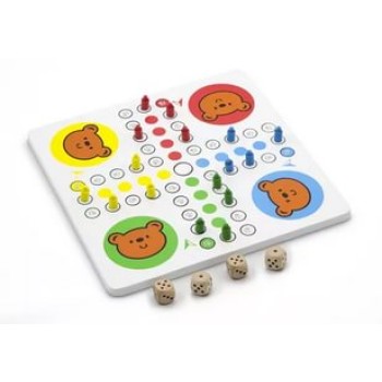 VIGA. 59990 Мозаика+Игра с кубиками и фишками(дерево) 40*3*27.5