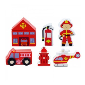 VIGA. 50815 Набор аксессуаров для ж/дороги "Пожарная служба" в коробке