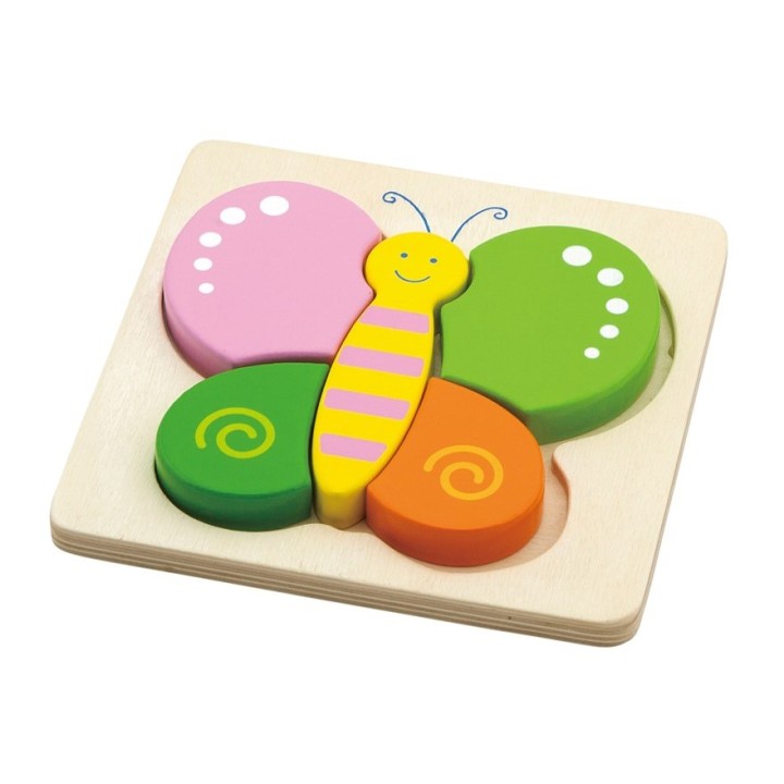 VIGA. 50170 Блочный пазл "Бабочка"