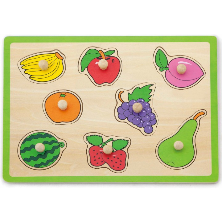 VIGA. 50020 Пазл Фрукты 8 деталей,в пленке