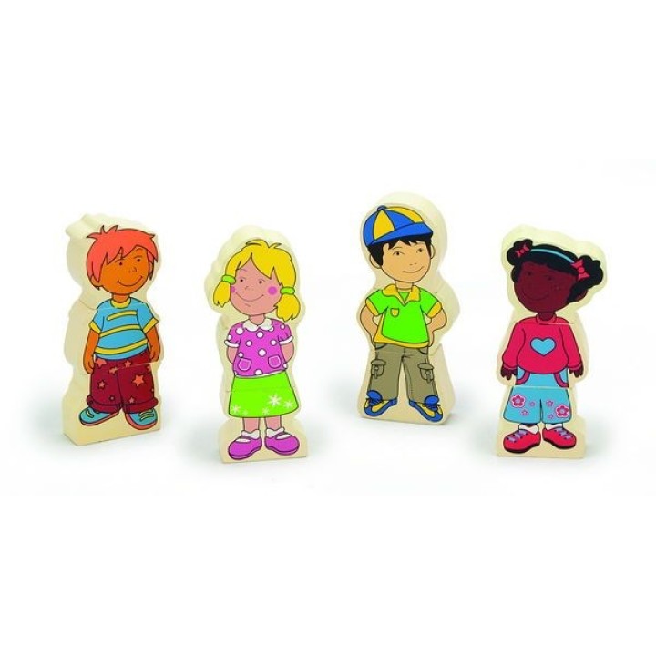 VIGA. 59699 Магнитные фигурки "Дети"(дерево)