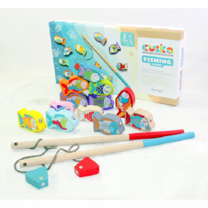 CUBIKA.13739 Игрушка "Рыбалка" (12 рыбок, удочки) /10
