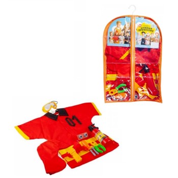 Тутси. Игровой набор "Нужная профессия."Пожарный" (костюм, иструм., чехол). арт.115-2020