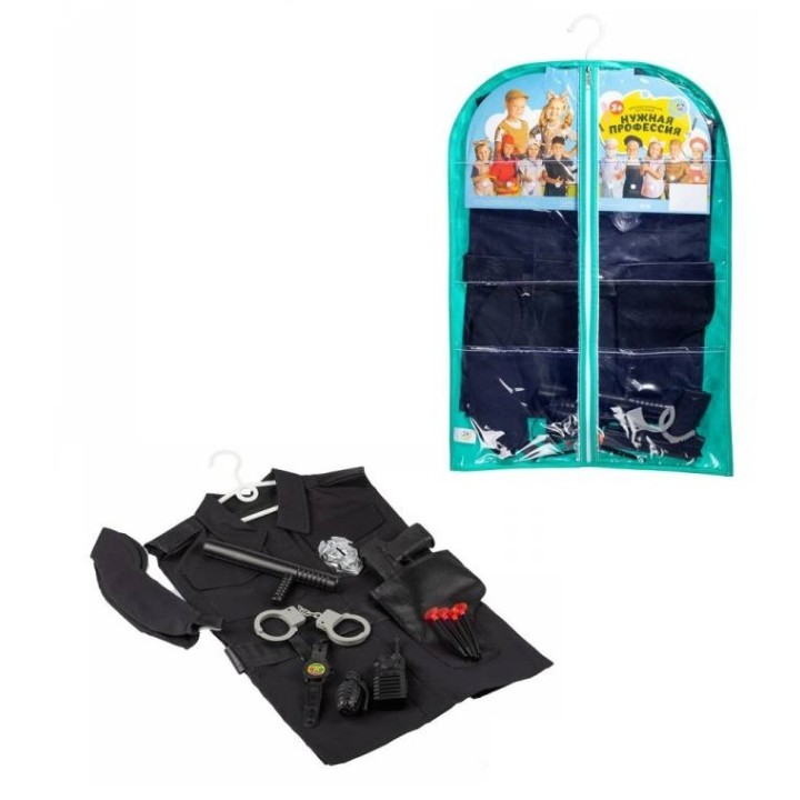Тутси. Игровой набор "Нужная профессия."Полицейский" (костюм, иструм., чехол). арт.114-2020