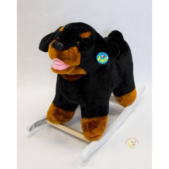 Тутси. Качалка мягкая "Собака ротвейлер" арт.287-2009