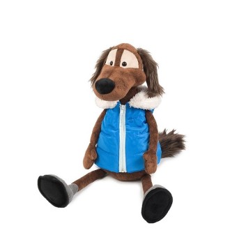 Мягкая игрушка. Пес Шерлок в жилетке 23 см. арт.МТ-111610-23