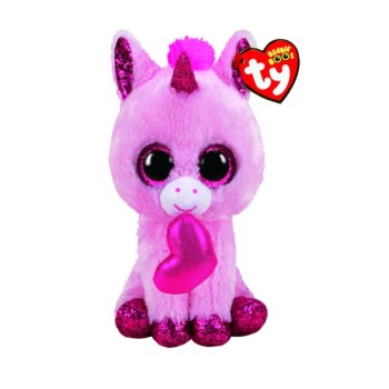 TY.Мягкая игрушка "Darling единорог с сердечком" 25 см арт.34101