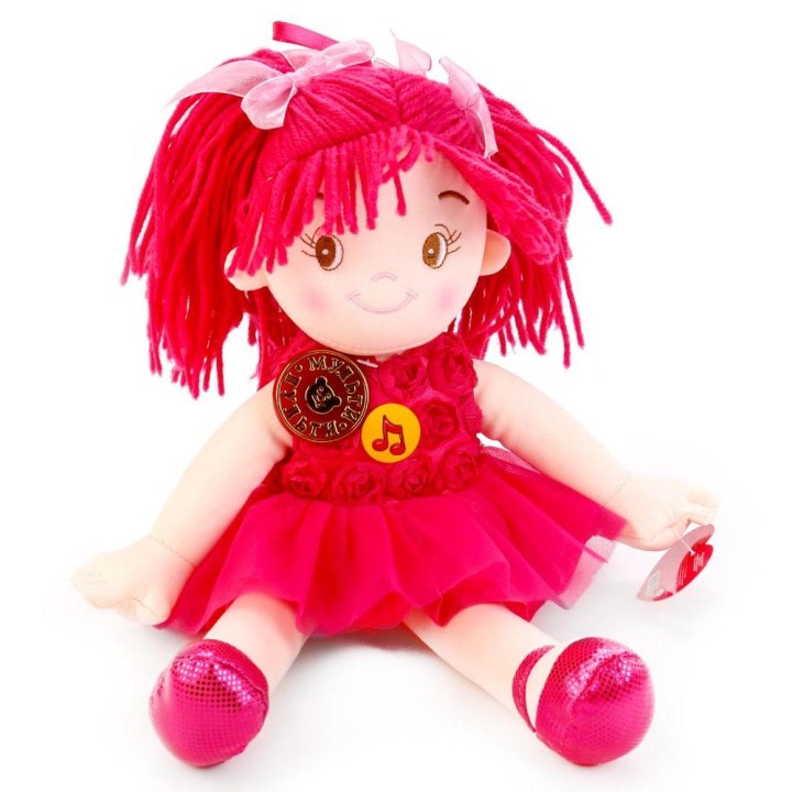 Мульти-пульти. "Мягкая кукла" стихи и песенки А.Барто 35см в пак. арт.С7186-RU