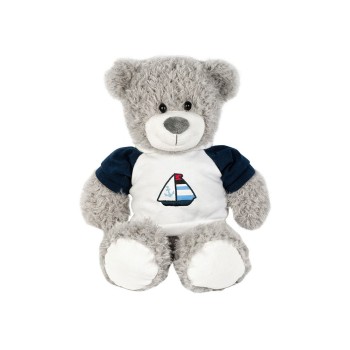 Мягкая игрушка. Мишка "Марти" в футболке, 27 см, арт.MT-052017-1-27
