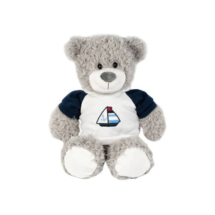 Мягкая игрушка. Мишка "Марти" в футболке, 27 см, арт.MT-052017-1-27