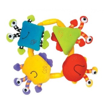 ToloToys. Мягкая игрушка цепочка "Забавные фигурки" (от 0 мес.) арт.95336