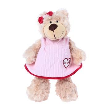 Мягкая игрушка. Мишка "Миа" в одежде 19 см арт.TS-A6315-32G