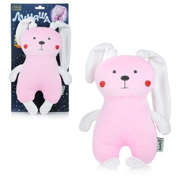 Мягкая игрушка. Луняша "Зайчик" 25 см, светится в темноте арт.76569