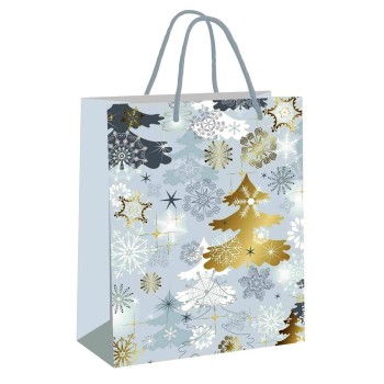 Пакет подарочный "Новогодний" арт.48565 13x17x7см бумажный NY/12