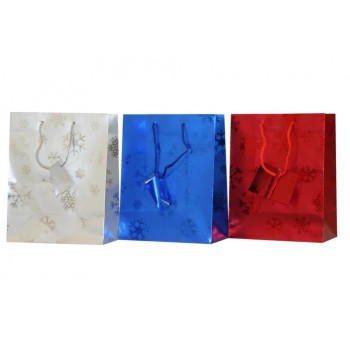 Пакет подарочный "Новогодний" арт.14074 17.8х22.9х9.8см метал, metallNY/12