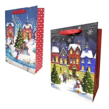 Пакет подарочный арт.92659 Большой 20x29x8 см, ламинированный