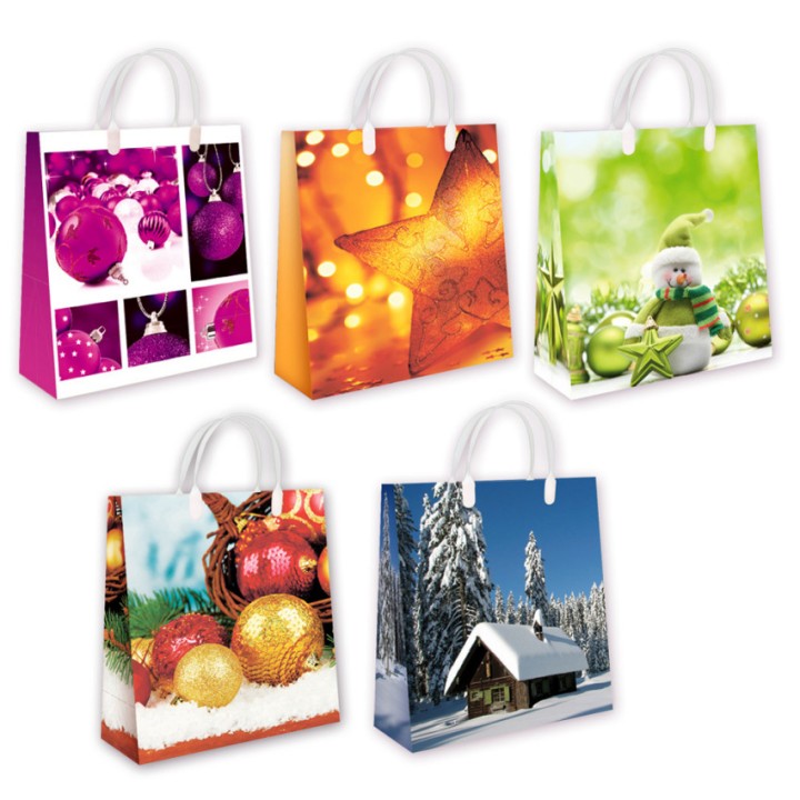 Пакет подарочный "Новогодний" арт.30759 23х26х10 см , пластик мягк, NY/12