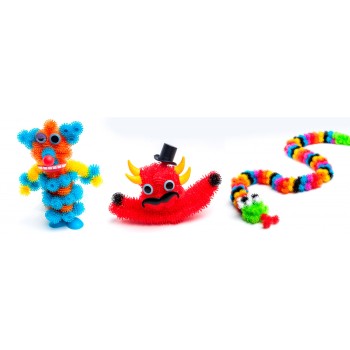 Bunchems. Конструктор-липучки светящиеся в темноте 200 дет. арт.Ban04S