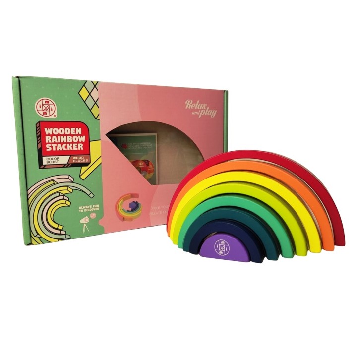 Развивающая игрушка "Радуга" 8 дет. (дерево) арт.MT7639