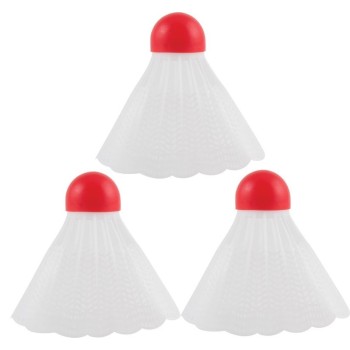 М-Е49 Набор воланчиков для бадминтона пластик, мини, в уп. 12 шт. арт.4320/625814