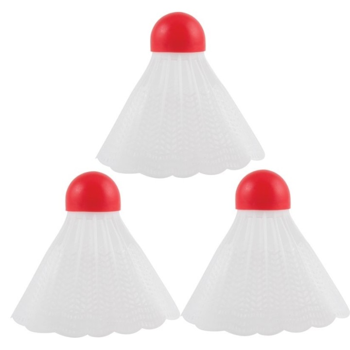 М-Е49 Набор воланчиков для бадминтона пластик, мини, в уп. 12 шт. арт.4320/625814