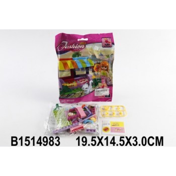 Fashion. Конструктор с фигуркой арт.B1514983/24107 19*14*3см