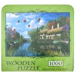 Деревянные пазлы в жестяной коробке